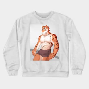 tiger furry Crewneck Sweatshirt